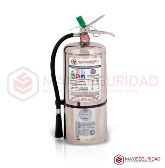 Matafuego a base de polvo ABC - 5 Kg - Ac. Inoxidable