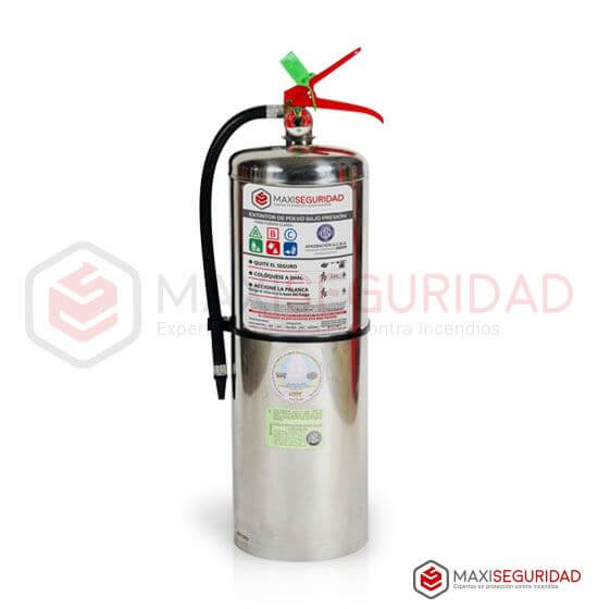 Matafuego a base de polvo ABC - 10 Kg - Ac. Inoxidable