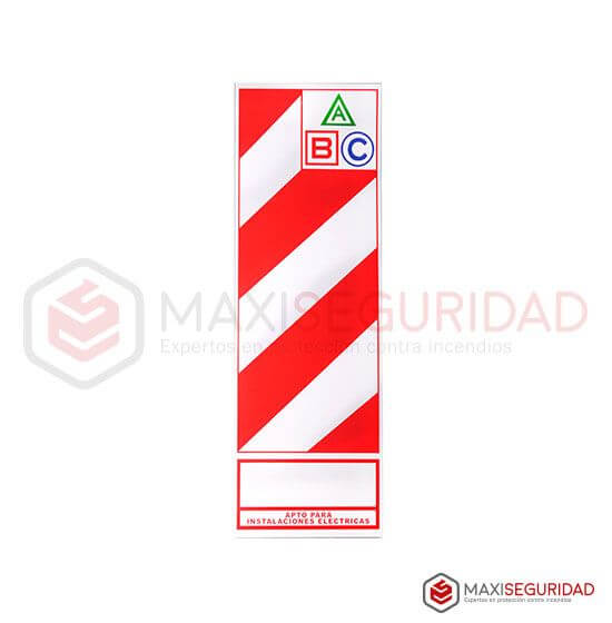 Chapa baliza reglamentaria clase ABC